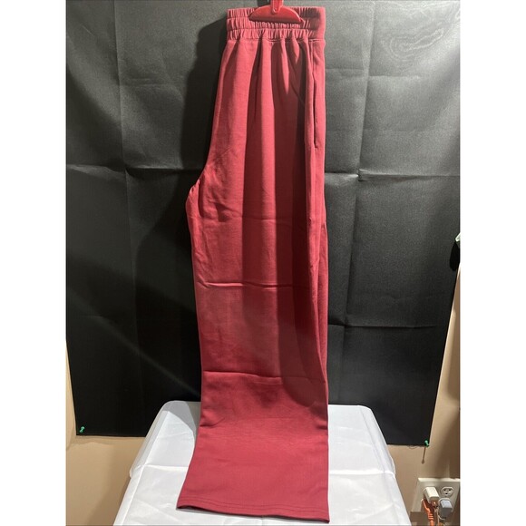 Women 2 Piece Outfits Lounge Oversized Half Sized Sweatshirt Wide Leg Track Suit - Picture 3 of 7